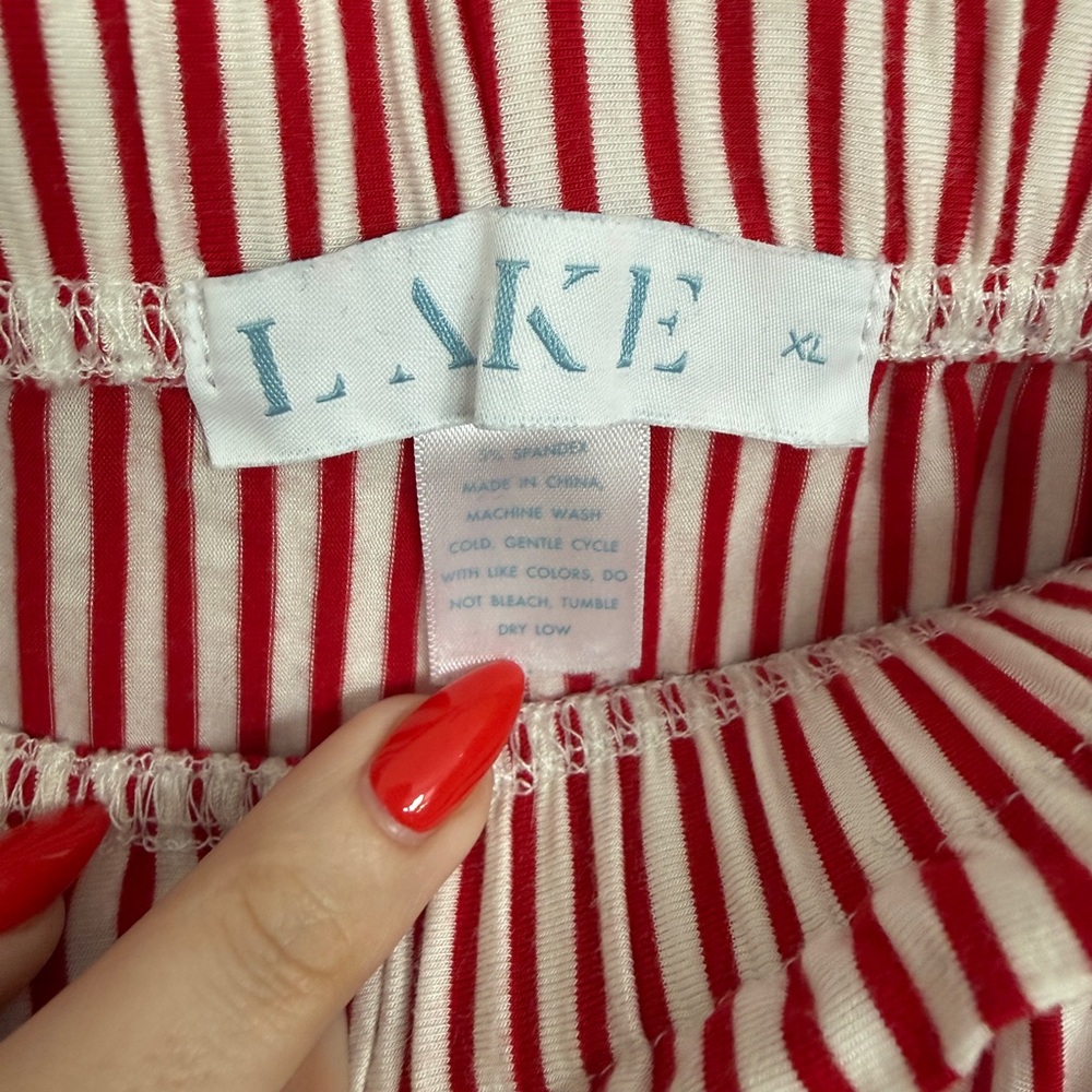 Red & White Striped Women's Pajama Set - Brand Unspecified - Picture 4 of 12